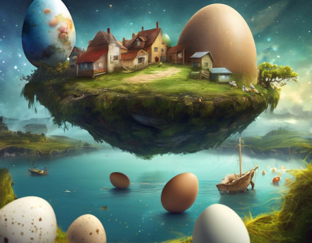 798563 islands universe stars eggs and hens.  xl 1024 v1 0